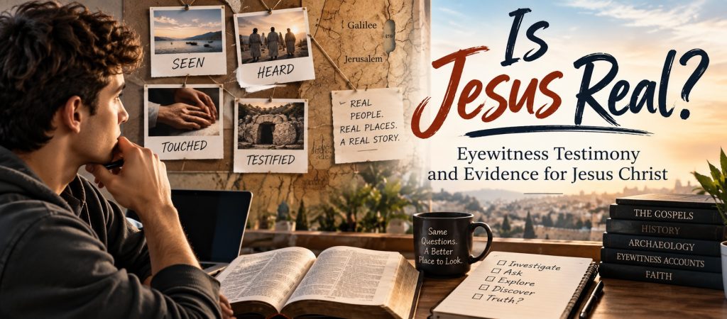 Is Jesus real? Eyewitness testimony and what John and others saw.