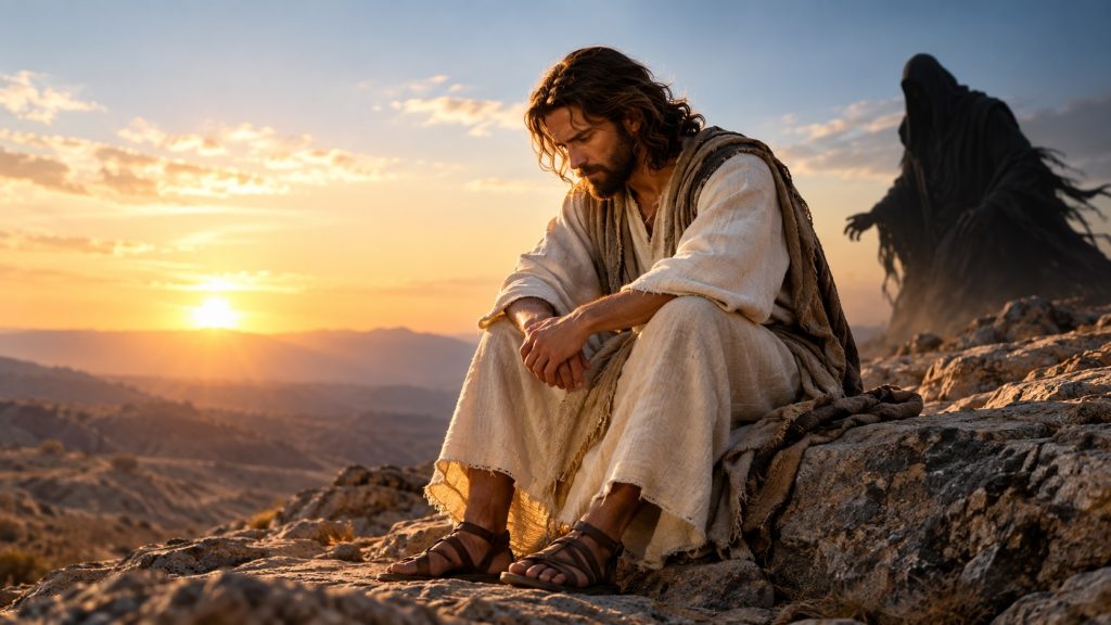 Jesus was without sin and resisted temptation from Satan in the wilderness
