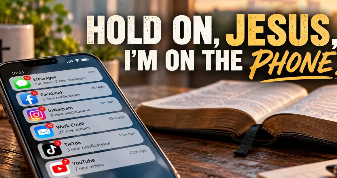 Hold On, Jesus, I'm on the Phone! - A Christian wake-up call about putting God first in a world of smartphones, social media, work, and endless distractions.