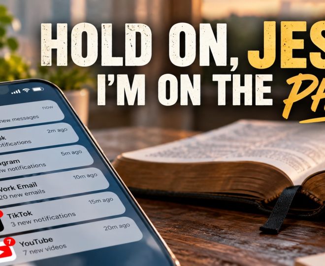 Hold On, Jesus, I'm on the Phone! - A Christian wake-up call about putting God first in a world of smartphones, social media, work, and endless distractions.