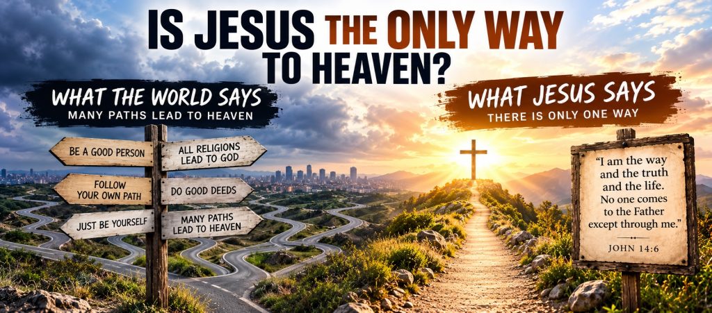 Is Jesus the Only Way to Heaven? What Jesus Himself Says About Salvation. What the World Says vs What Jesus Says.