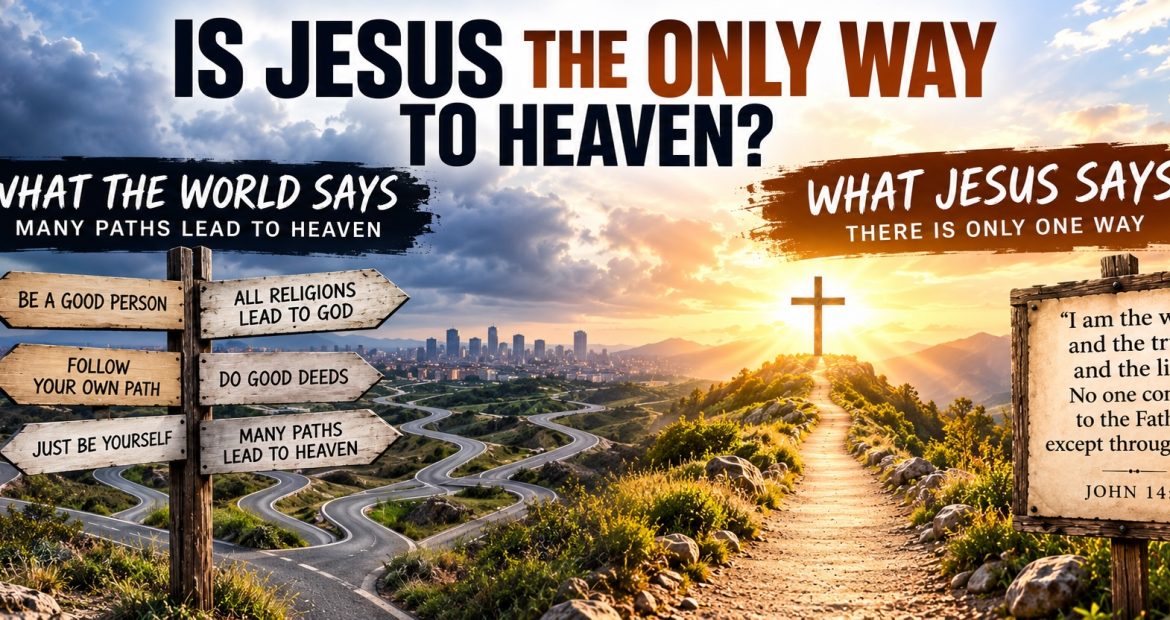 Is Jesus the Only Way to Heaven? What Jesus Himself Says About Salvation. What the World Says vs What Jesus Says.