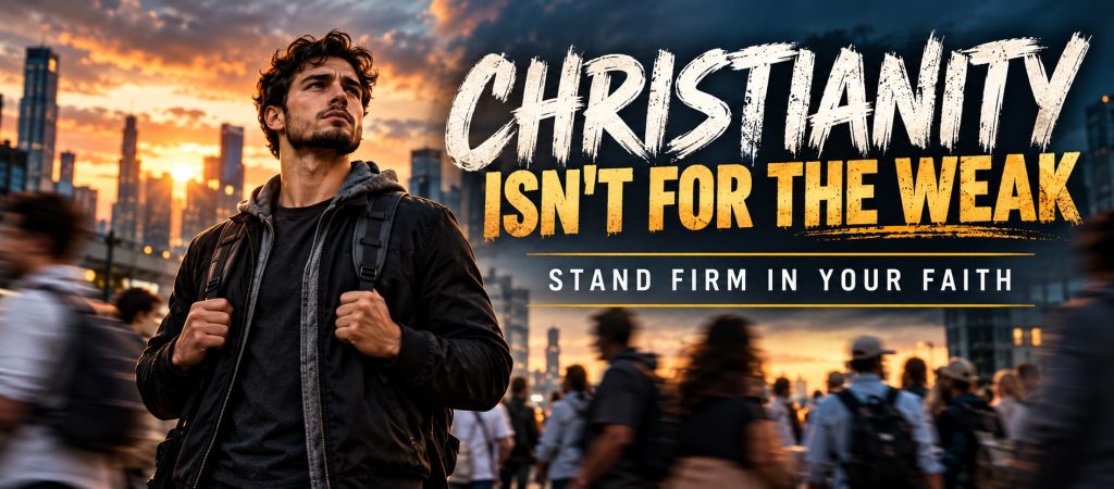 Christianity isn't for the weak. Stand firm in your faith even when the world is against it.