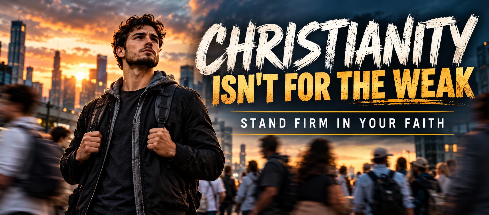 Christianity isn't for the weak. Stand firm in your faith even when the world is against it.