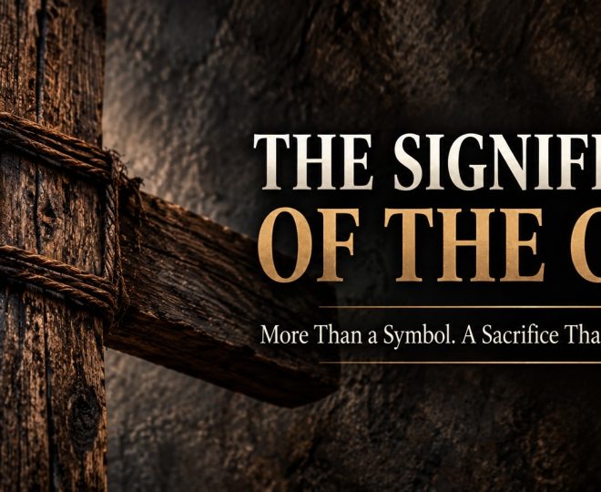 The significance of the cross and meaning of the cross. It's more than just a symbol.