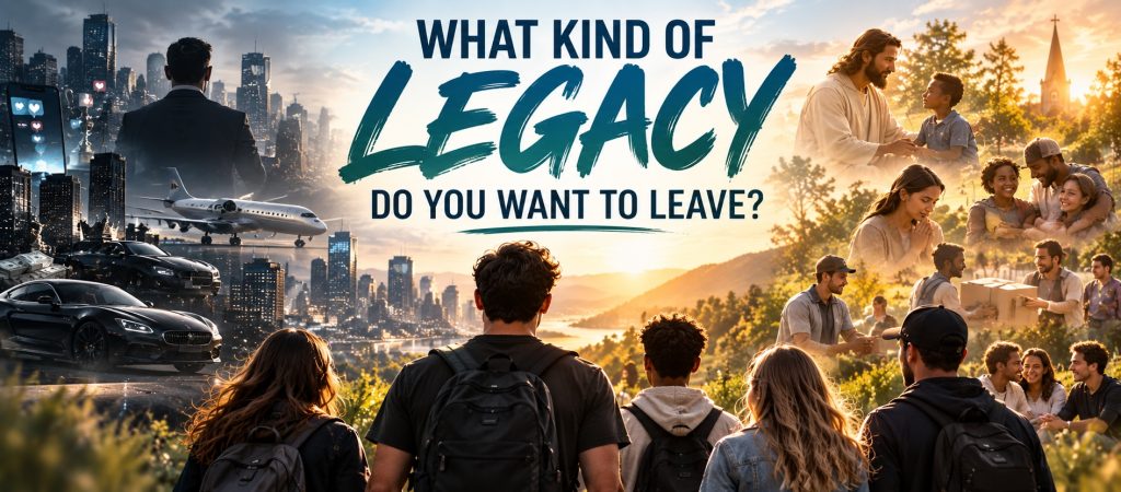 What Kind of Legacy do You Want to Leave Behind? A Legacy Like Jesus.