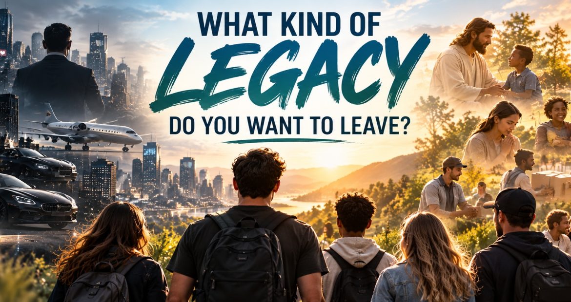 What Kind of Legacy do You Want to Leave Behind? A Legacy Like Jesus.