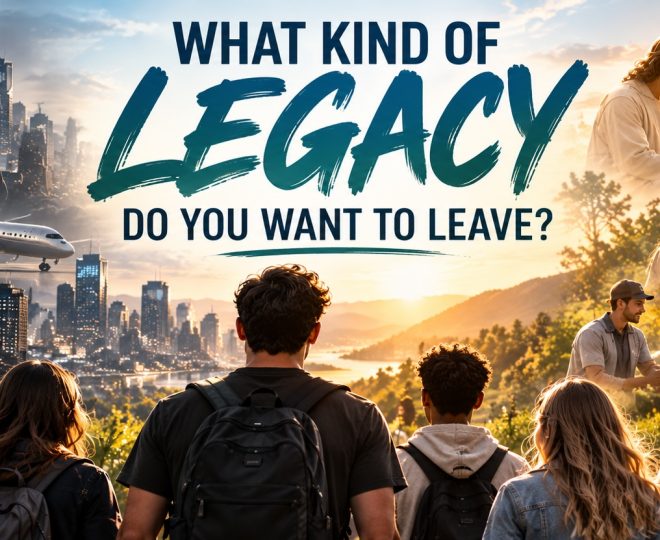What Kind of Legacy do You Want to Leave Behind? A Legacy Like Jesus.